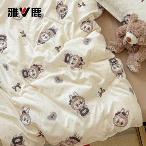 Yalu Комплект постельного белья 1,5 м, 4 предмета: пододеяльник 150x200 см