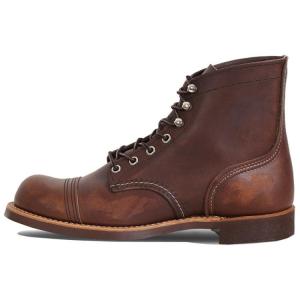 Red Wing ОБУВЬ Короткие мужские ботинки Martin 3 см коричневого цвета