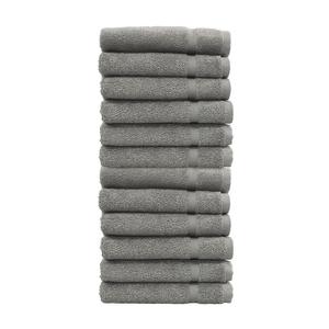 Linum Home Textiles Турецкий хлопок Denzi Набор из 12 мочалок, цвет Dark Grey