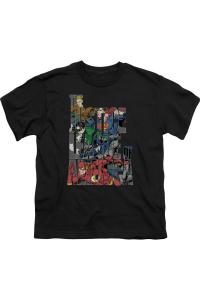 Футболка с коротким рукавом для детей "Лига справедливости Америки" Lettered League Gildan