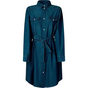 Платье с длинным рукавом Pepe Jeans Victoria Denim, синий