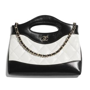CHANEL Сумка через плечо из овчины, кроссбоди, женская сумка white & black
