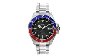 TIMEX Часы Wrist Watch Quartz Movement Stainless Steel Watchband Green Dial Men's Watch