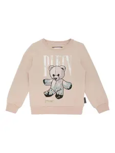 Толстовка с принтом Teddy Bear Philipp Plein, розовый