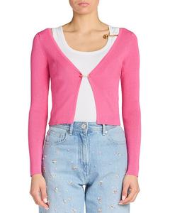 Вязаный свитер Versace, розовый