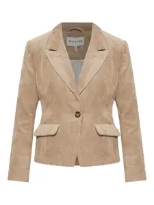 Вельветовый однобортный пиджак MUNTHE, нейтральный
