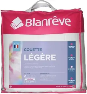 Легкое одеяло из микрофибры BLANREVE - 220 x 240 см - белое BLANRÊVE