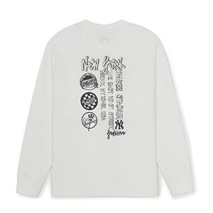 Футболка New York Yankees Basic Collection SS26 Unisex MLB, standard айвори белый