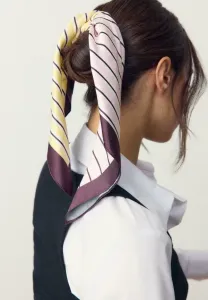 Платок с контрастной полосой Stradivarius, Gold Coloured