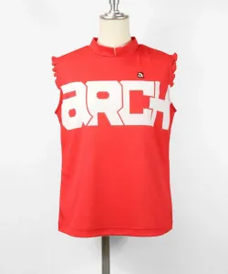 Небольшой пуловер без рукавов с оборками и быстросохнущей защитой от УФ-излучения Archivio, цвет Red(020)