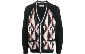 Футболка с V-образным вырезом облегающая с длинными рукавами черная Marine Serre