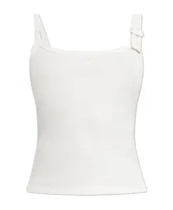 Топ в рубчик без рукавов Courrã¨Ges, белый