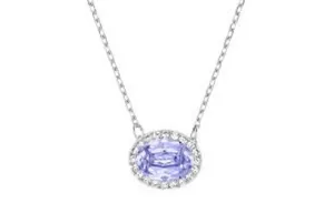 Овальное ожерелье Christie Alloy для женщин Swarovski, синий