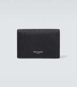 Кожаная визитница paris Saint Laurent, черный