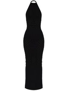 MISBHV платье макси рыхлой вязки, черный