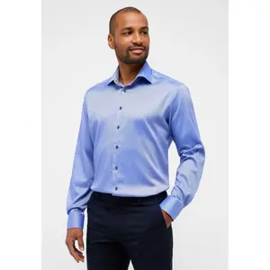 Рубашка Eterna с длинными рукавами "MODERN FIT", синий
