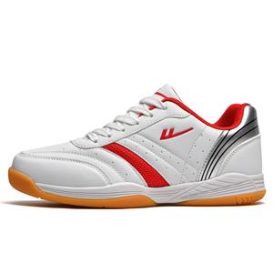WARRIOR Амортизирующие износостойкие нескользящие низкие бадминтонные кроссовки унисекс бело-красные WXY-L 619, цвет White Red WXY-L 619