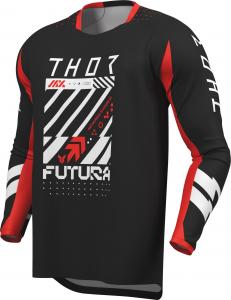 Мотокроссовая майка Thor launchmode futura, Black/Red