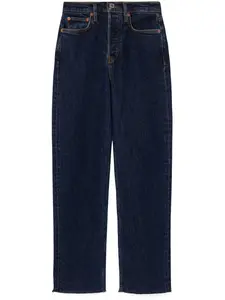 Джинсы '70s Stove Pipe средней посадки RE/DONE, синий