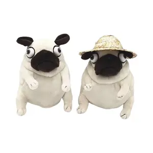 Необычный плюшевый кулон Haba Dog Pug высотой 15 см Handsome