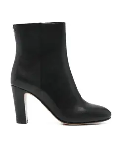 Черные кожаные ботильоны, стильный дизайн. Twinset, черный
