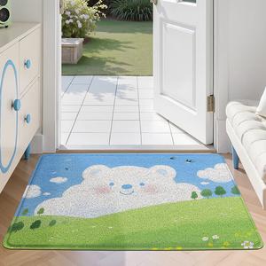 Dajiang Ковер 80x120 см для прихожей, нескользящий, с рисунком "медвежьи облака"