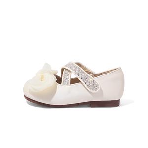 ABC DOUKIDS Детские кожаные туфли для детей ABCdoukids, бежевый