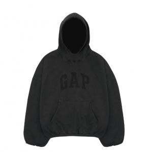 Толстовка engineered by balenciaga dove hoodie washed 'black' Yeezy Gap, черный