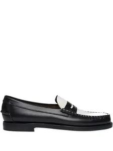 Лоферы из двухцветной кожи Sebago, черный