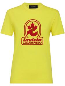 DSQUARED2 футболка с логотипом, желтый