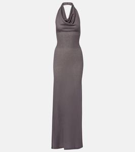 Платье макси с халтернеем Reed Aya Muse, Charcoal Grey Melange