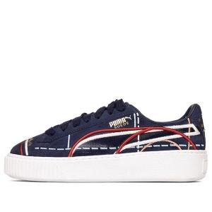 Кроссовки suede platform courture 'blue red' Puma, синий