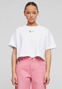 Футболка с принтом SMALL SIGNATURE 2-PACK ESSENTIAL CROP Karl Kani, цвет white light mint