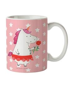 Детская кружка Дама-единорог без слов в пастельно-красном цвете Mr. & Mrs. Panda