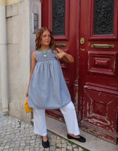 Платье-рубашка-мини Labelrail x Rebecca Olivia в клетку гингем, черное