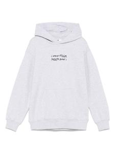 MSGM Kids худи с логотипом, серый