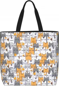 Сумка-тоут, повседневная, легкая, вместительная, наплечная, для путешествий и покупок, унисекс, для взрослых.