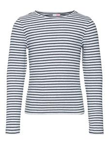 Лонгслив Vero Moda Girl, цвет dunkelblau/weiß