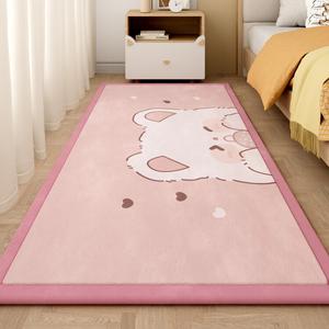 Budis Ковер 80х200 см для детской комнаты, с веселым медвежьим принтом, мягкий, теплый, противоскользящий