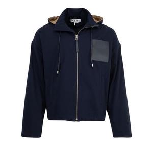 Куртка Loewe Hooded Jacket, Navy/Beige