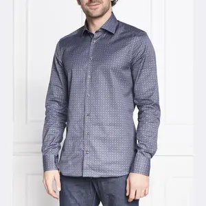 Рубашка узкого кроя Stenströms, синий