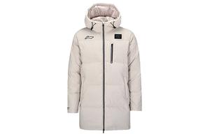 Куртка пуховая для бадминтона LiNing Unisex Silver Fish Gray