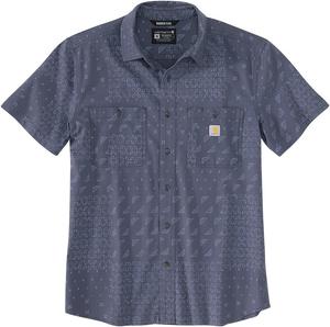 Carhartt Мужская футболка 106403 Rugged Flex Relaxed Fit с коротким рукавом, Bluestone Bandana Print