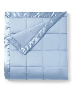 Классическое белое пуховое одеяло из микрофибры, легкое и теплое, размер Twin, Royal Luxe, синий