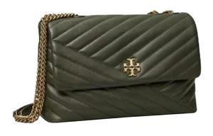 Сумка через плечо из овчины квадратная большая женская Jasper TORY BURCH