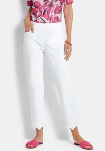 Прямые джинсы carla с бордюром Goldner, White