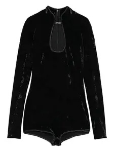 Боди с длинными рукавами Versace Jeans Couture, черный