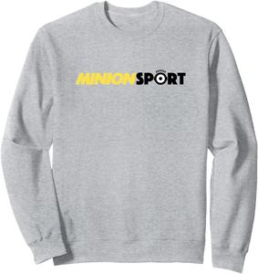 Спортивная толстовка с изображением миньона (текст) Minions, серый