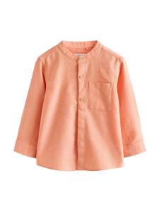 Next Рубашка на пуговицах Regular fit в оранжевом цвете