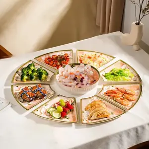 Ceramics Набор тарелок для семейного ужина Camellia, 40 предметов